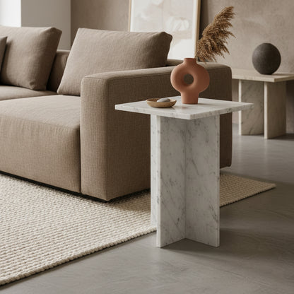 Bijzettafel Beijing Marmer Wit Raw Materials