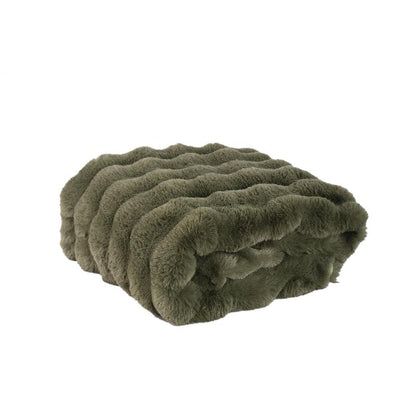 Plaid Dunae Mos Groen Nep Bont Small 170x140cm PTMD