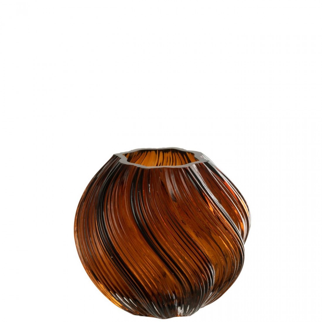 Vaas Carol Glas Bruin Small Ø18xH16cm J-Line