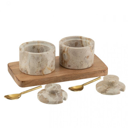 Kruidenset Marmer Naturel/Beige J-Line