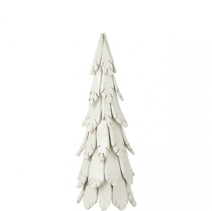 Kerstboom Stukken Hout Wit Medium H80cm J-Line