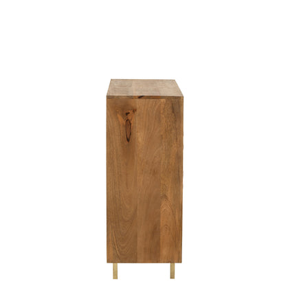 Kast Nino Metaal/Mangohout Naturel/Goud J-Line