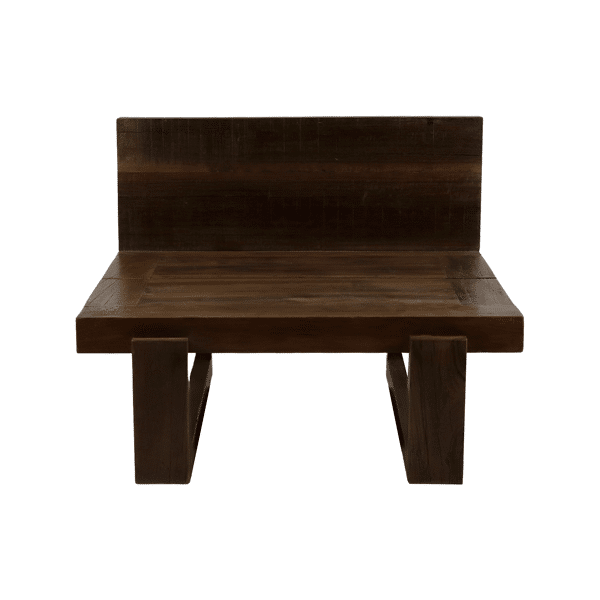 ANDALUCIA - Stoel - teruggewonnen hout - L 80 x W 70 x H 60 cm - Naturel Pomax