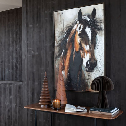 Schilderij Rechthoek Paard Ps Meerkleurig J-Line