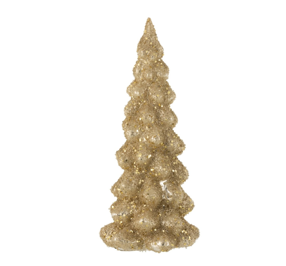 Kerstboom Deco Suiker Glas Blinkend Goud Large J-Line