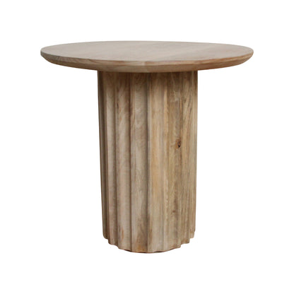 Bijzettafel Bullnose Reversed Fluted Raw Meterials