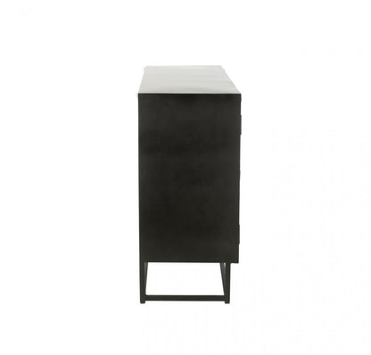 Buffetkast Shanil Hout/Ijzer Zwart J-Line