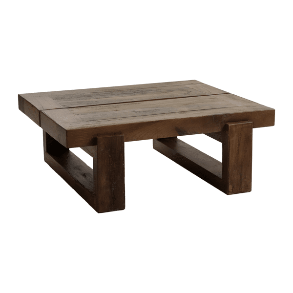 ANDALUCIA - Salontafel - teruggewonnen hout - L80x W70xH30cm - Naturel Pomax