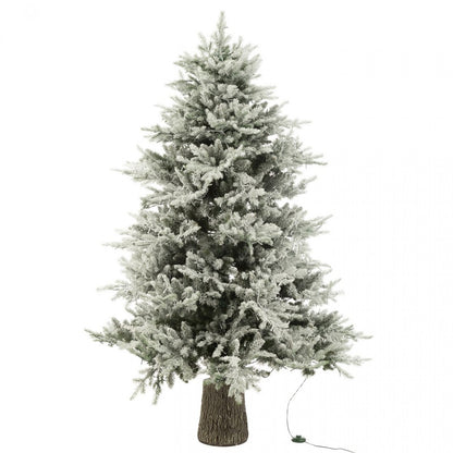 Kerstboom + Sneeuw 3000 Led Lichtjes Plastiek Wit H210cm J-Line