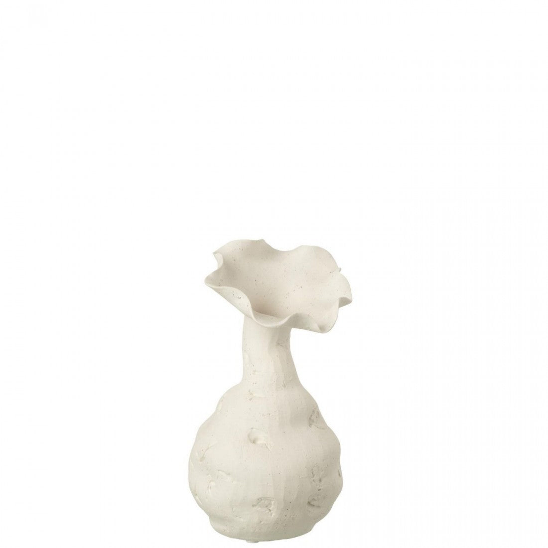 Vaas Helix Keramiek Wit Small Ø13,5cmxH24cm J-Line