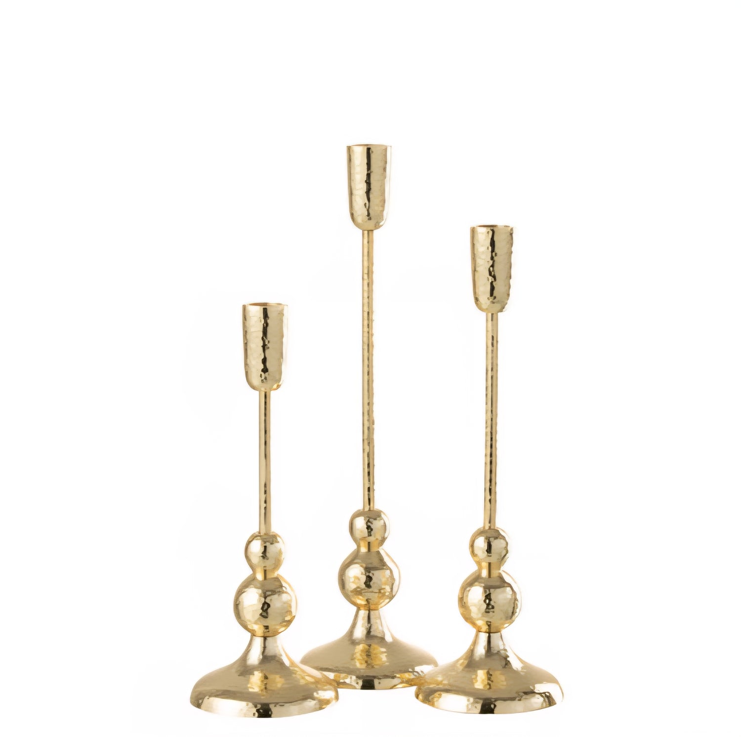 Kandelaars Grane Aluminium Goud Set van 3 J-Line