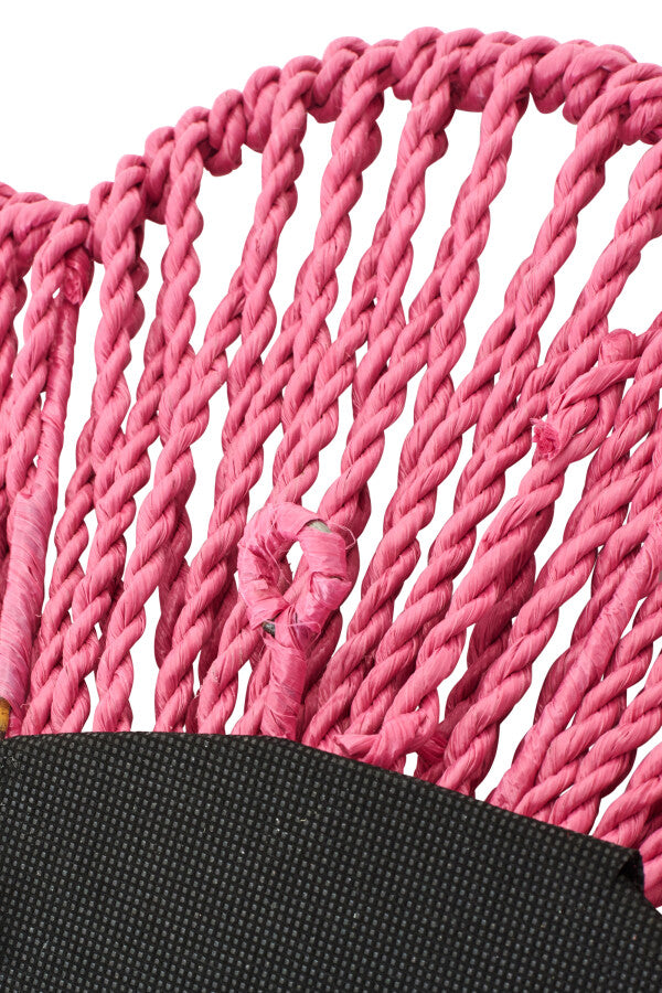 Wandspiegel Raffia Donkerroze J-Line