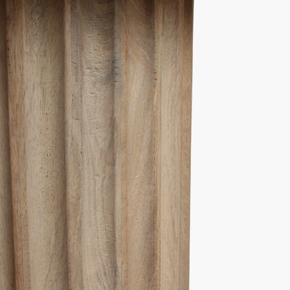 Bijzettafel Reversed Fluted Naturel 55cm Raw Materials