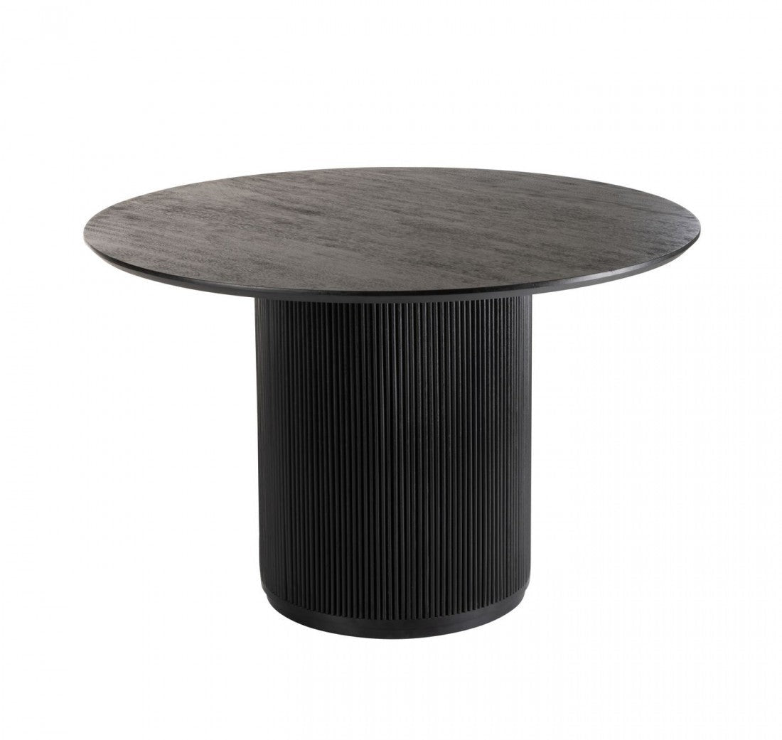 Ronde Eetkamertafel Vincent Mangohout Zwart Large Ø120cm J-Line