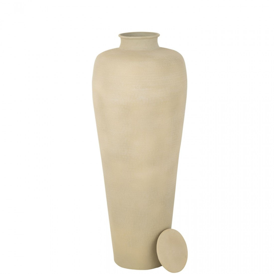 Vloervaas Cilinder Aluminium Ecru Ø41cmxH101cm J-Line