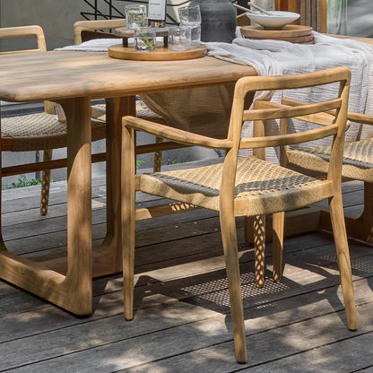 Verano Terrasstoel met Armleuning Naturel Raw Materials