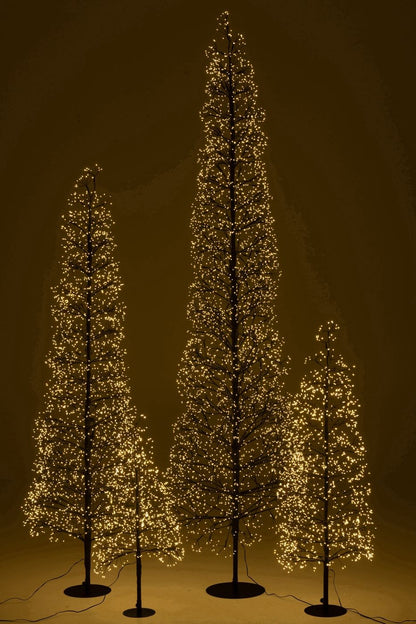 Boom Led Warm Witte Lichten Ijzer Zwart Large H180cm J-Line