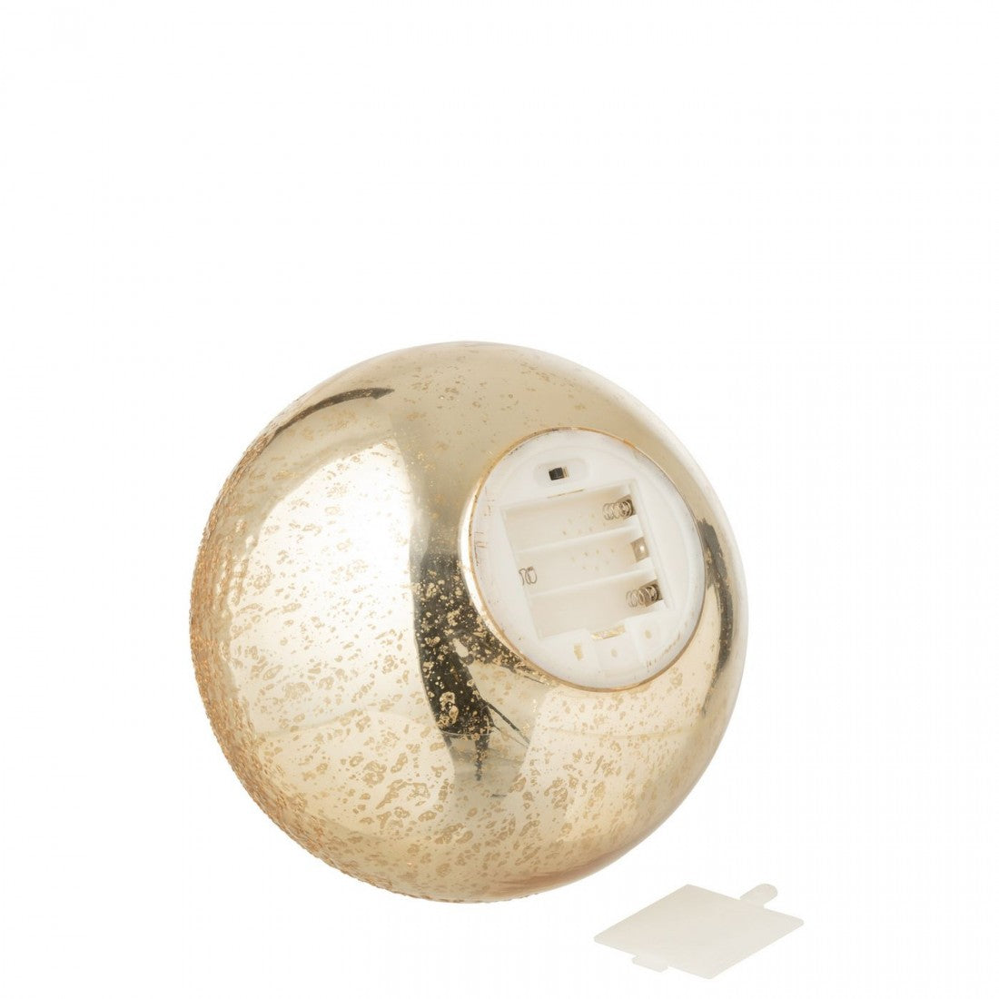 Bal Led Gekraakt Glas Goudkleurig Set van 2 J-Line