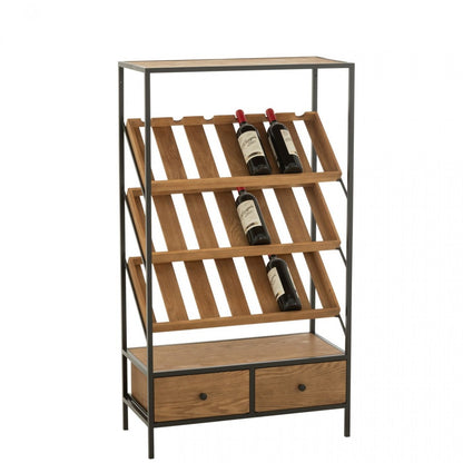 Barkast Wine Fineer Naturel/Zwart Medium J-Line