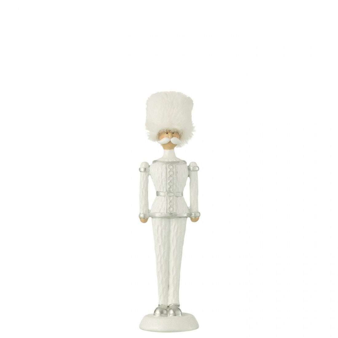 Notenkraker Bont Hoed Glitter Resin Wit Medium