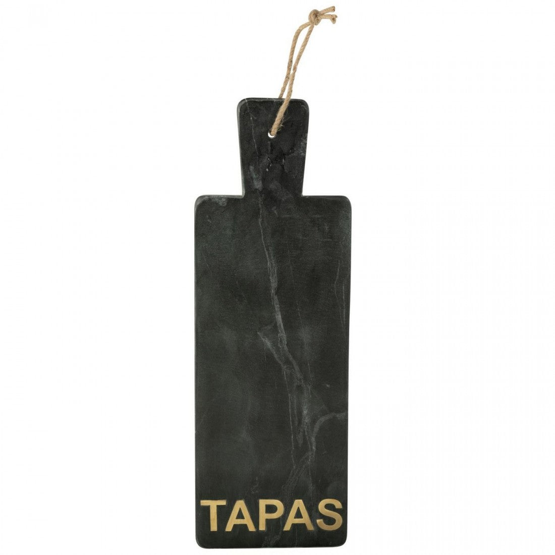 Kaasplank Rechthoek Marmer Zwart/Goudkleurig Large J-line