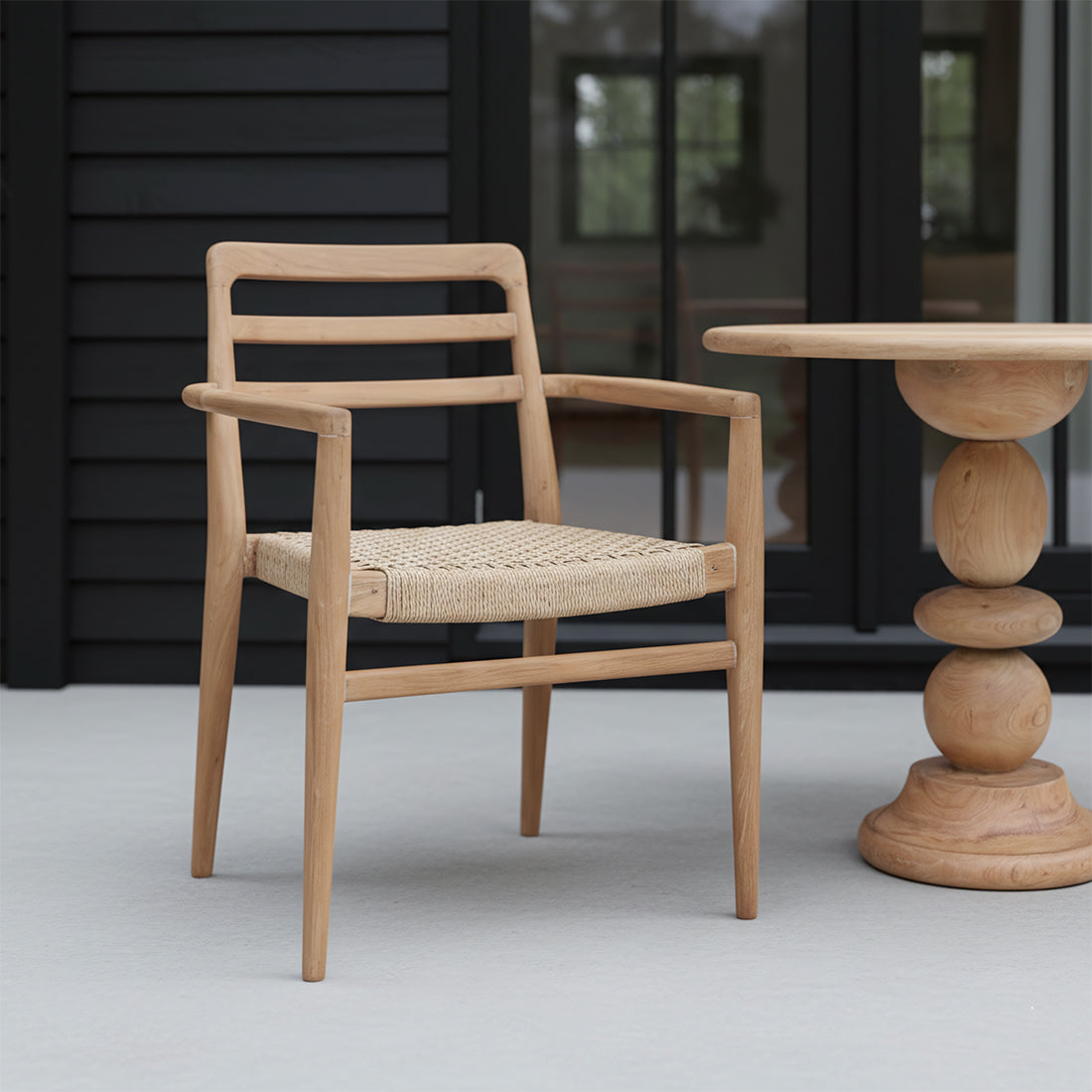 Verano Terrasstoel met Armleuning Naturel Raw Materials
