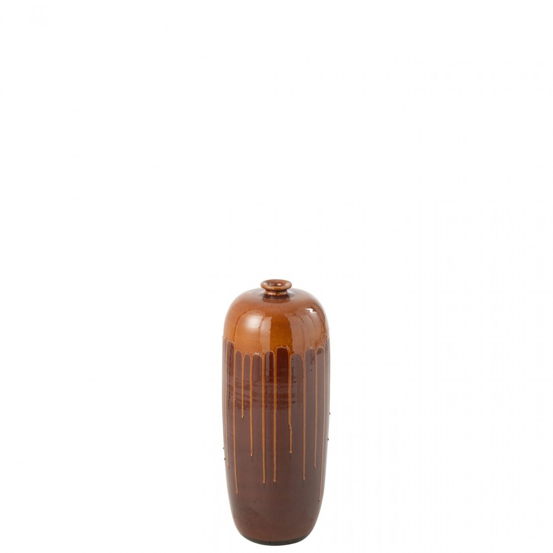 Vaas Lee Terra Blinkend Bruin/Oranje Small Ø19xH55cm J-Line