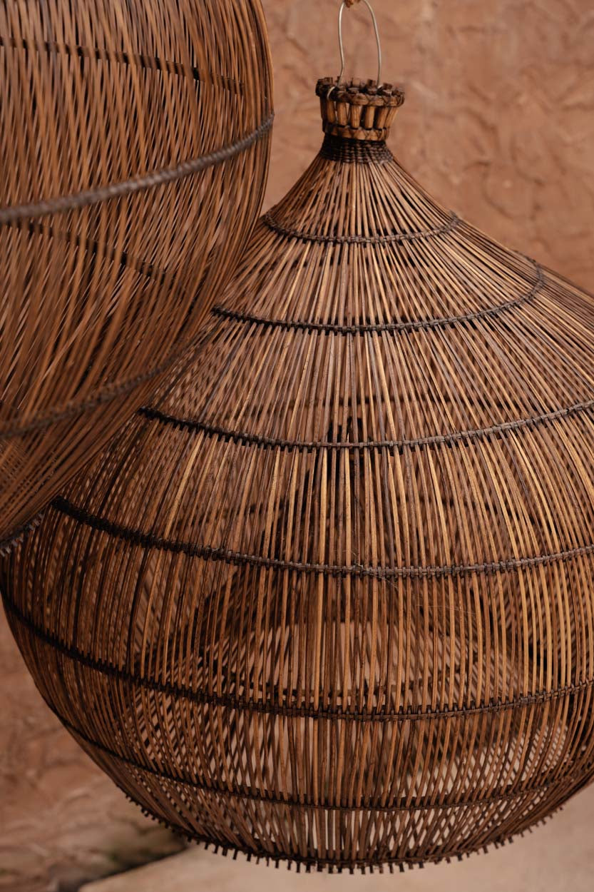 De Desert Gourd Hanglamp Donker Walnoot Medium Bazar Bizar