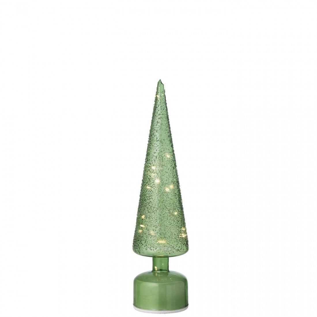 Kerstboom Led Draaiend Glas Groen Set van 2 J-Line