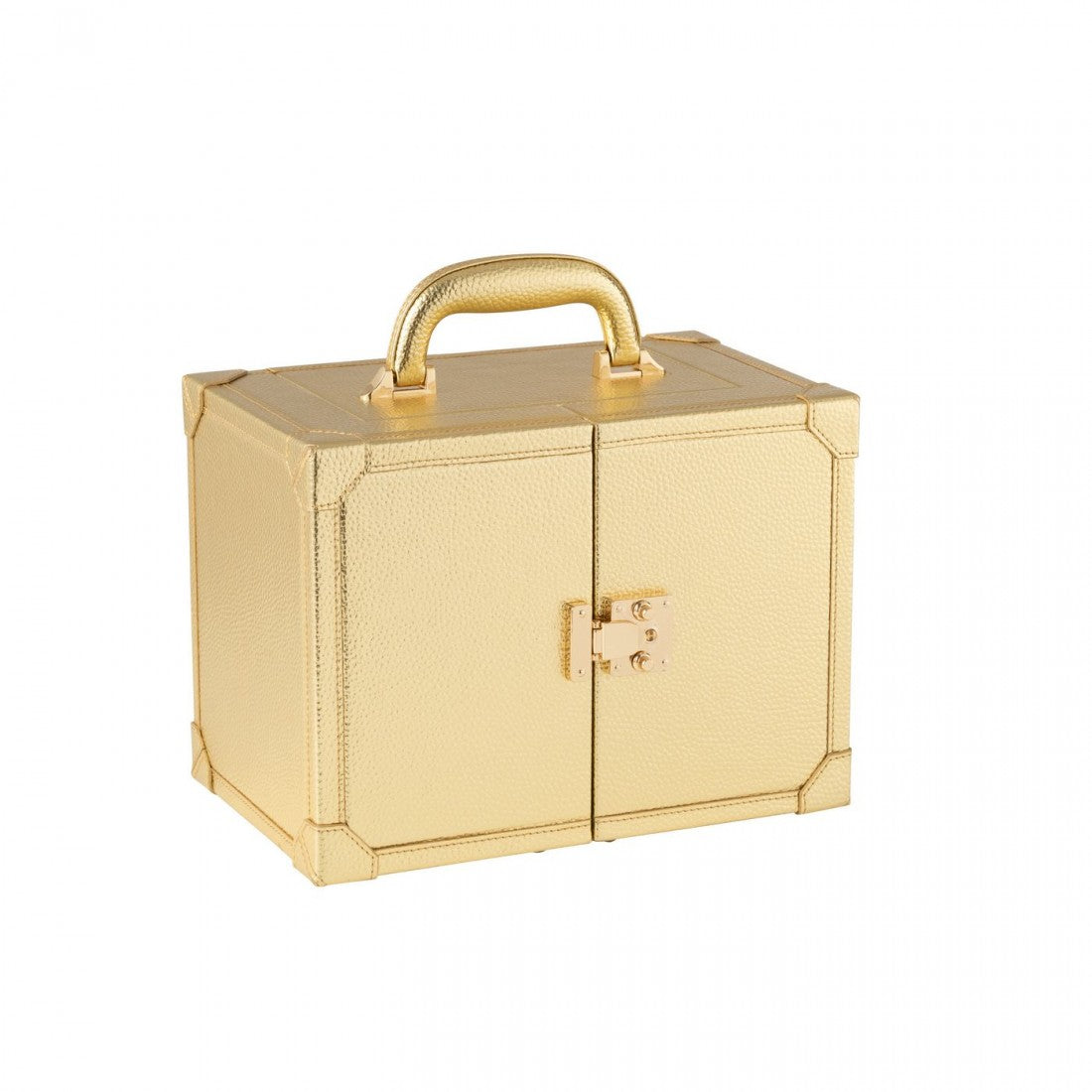 Juwelenkoffer Met Handvat Kunstleder Goud J-Line