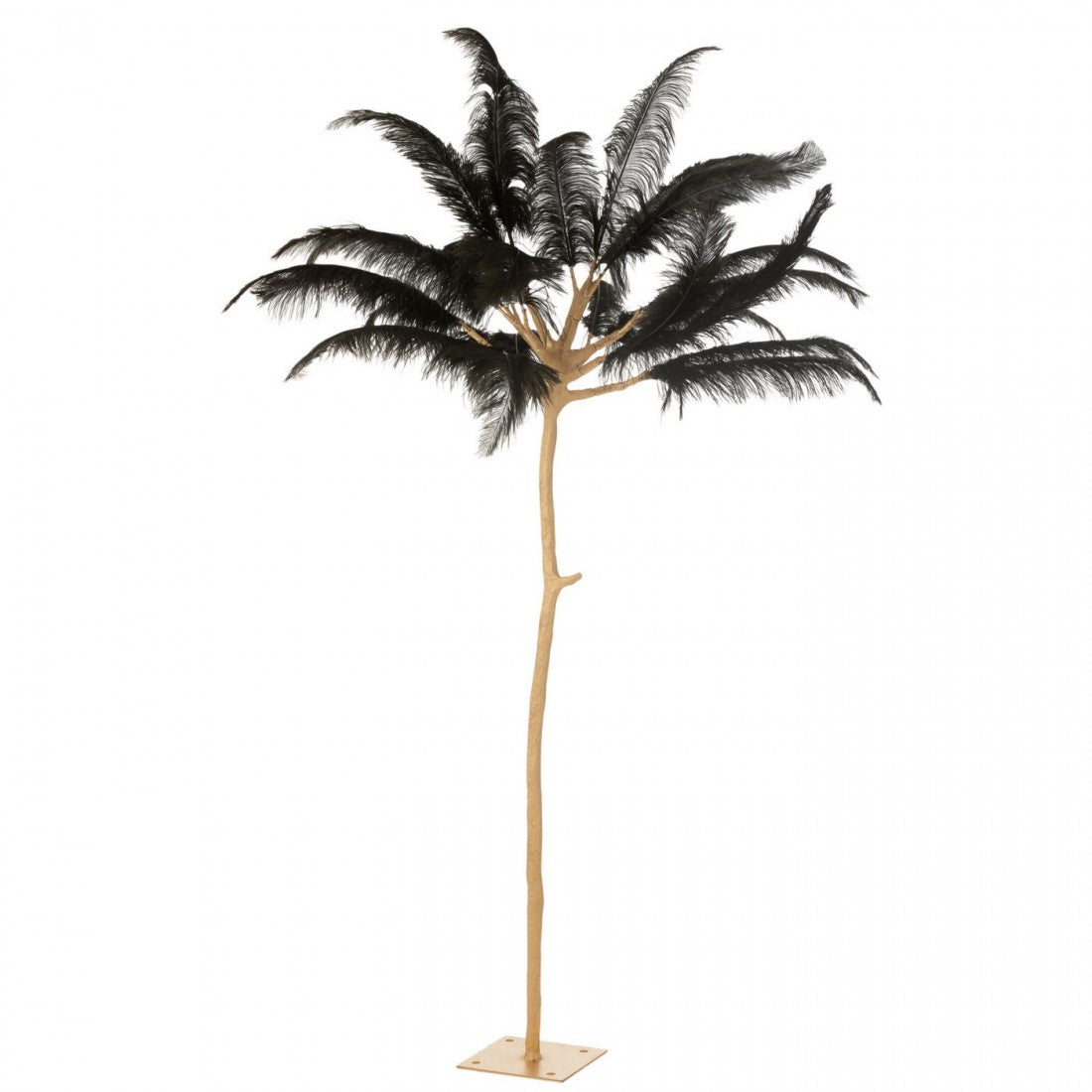 Boom Pluimen Metaal Goud/Zwart Large J-Line