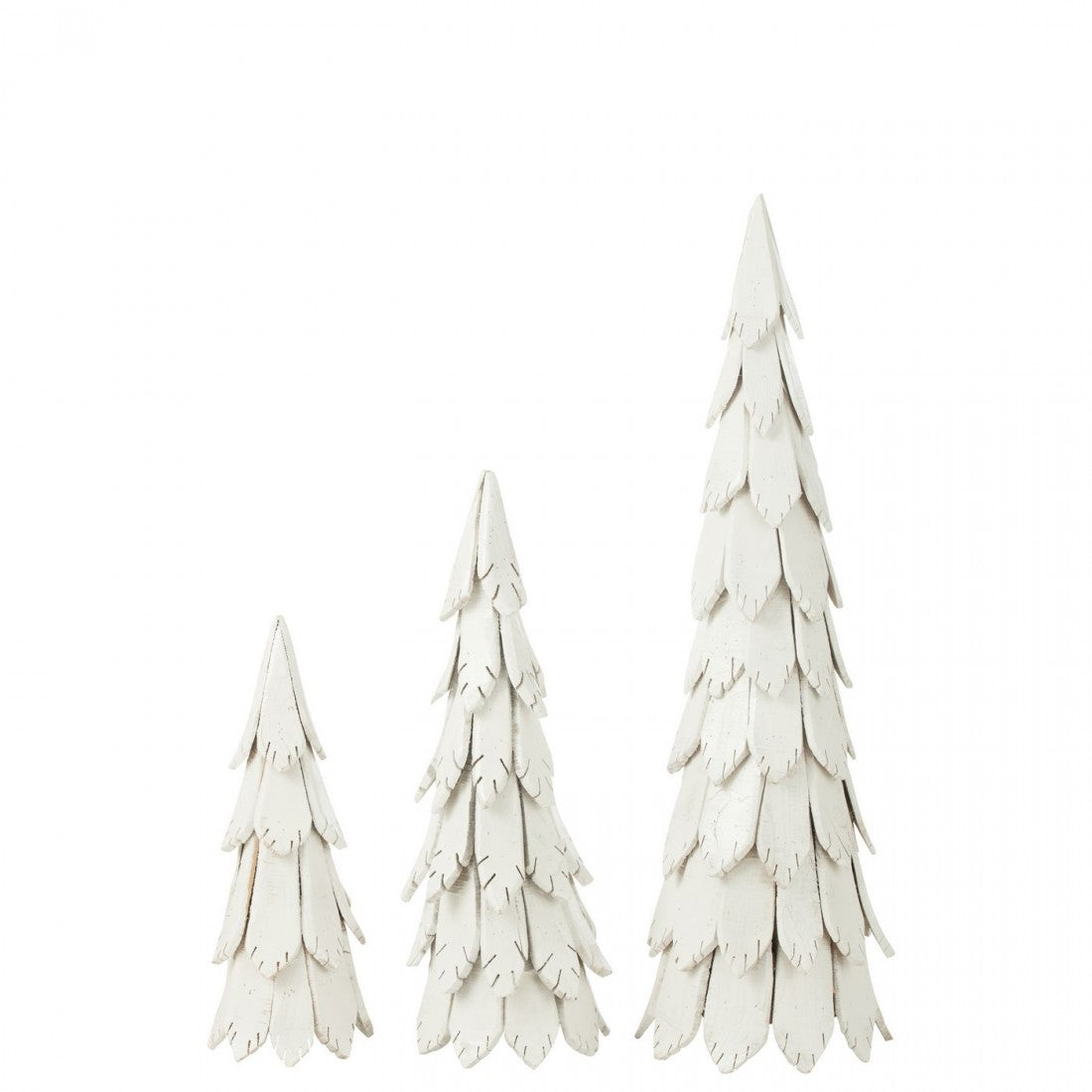 Kerstboom Stukken Hout Wit Large H120 J-Line