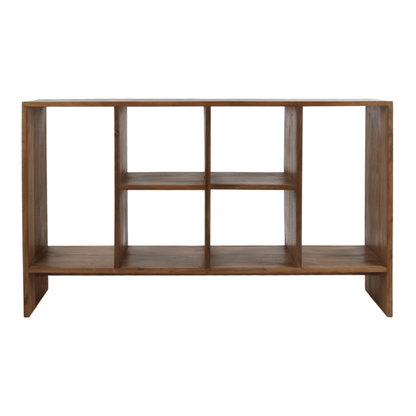 NARA - rek - teruggewonnen hout - L 150x W 40x H 90 cm - Bruin Pomax