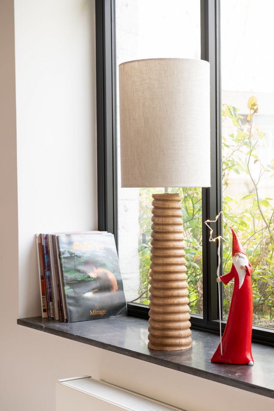 Kerstman Led Ster Resin Wit/Rood Set van 2 J-Line