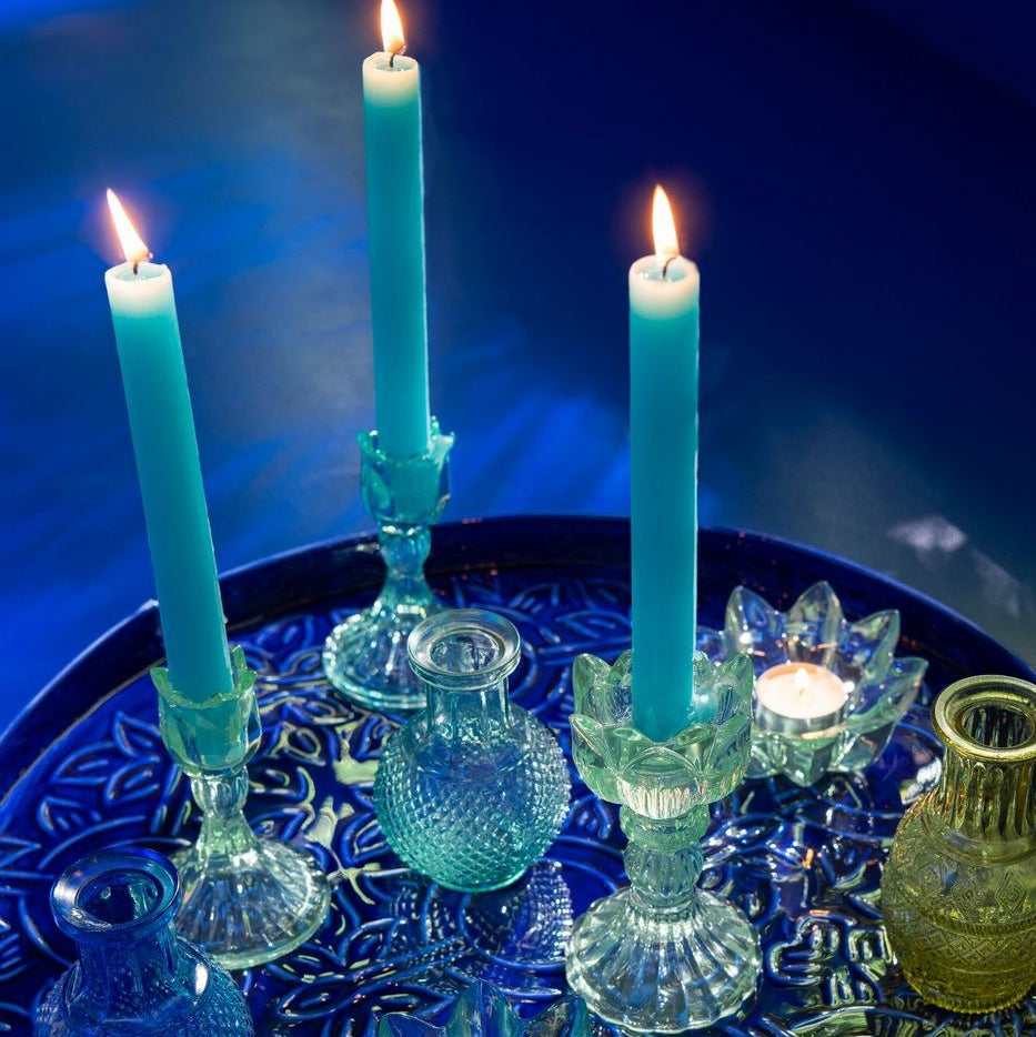 Kandelaar Roos Koud Glas Mix Set van 3 J-Line