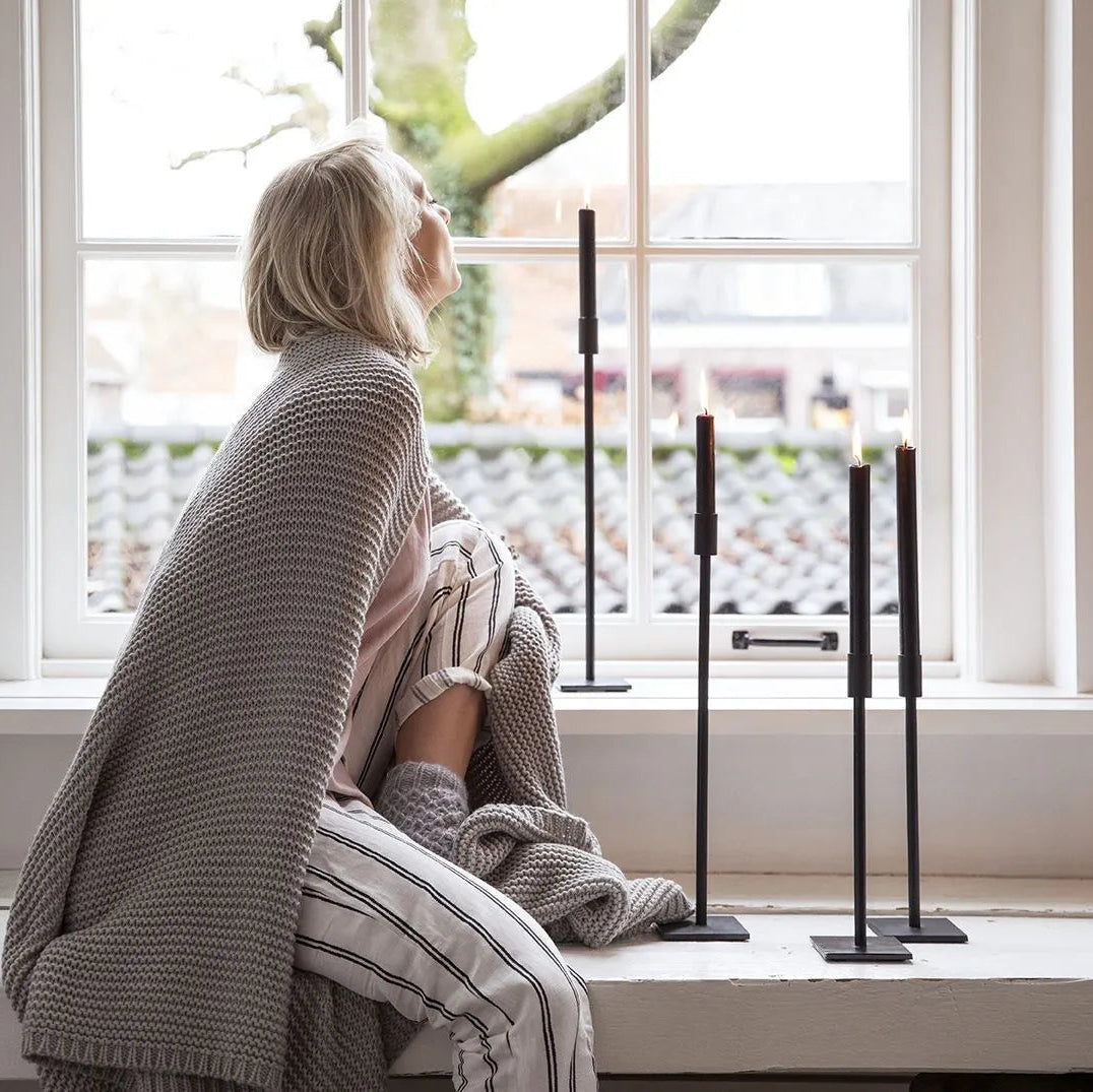 Leeff Kandelaar Cleo Zwart L