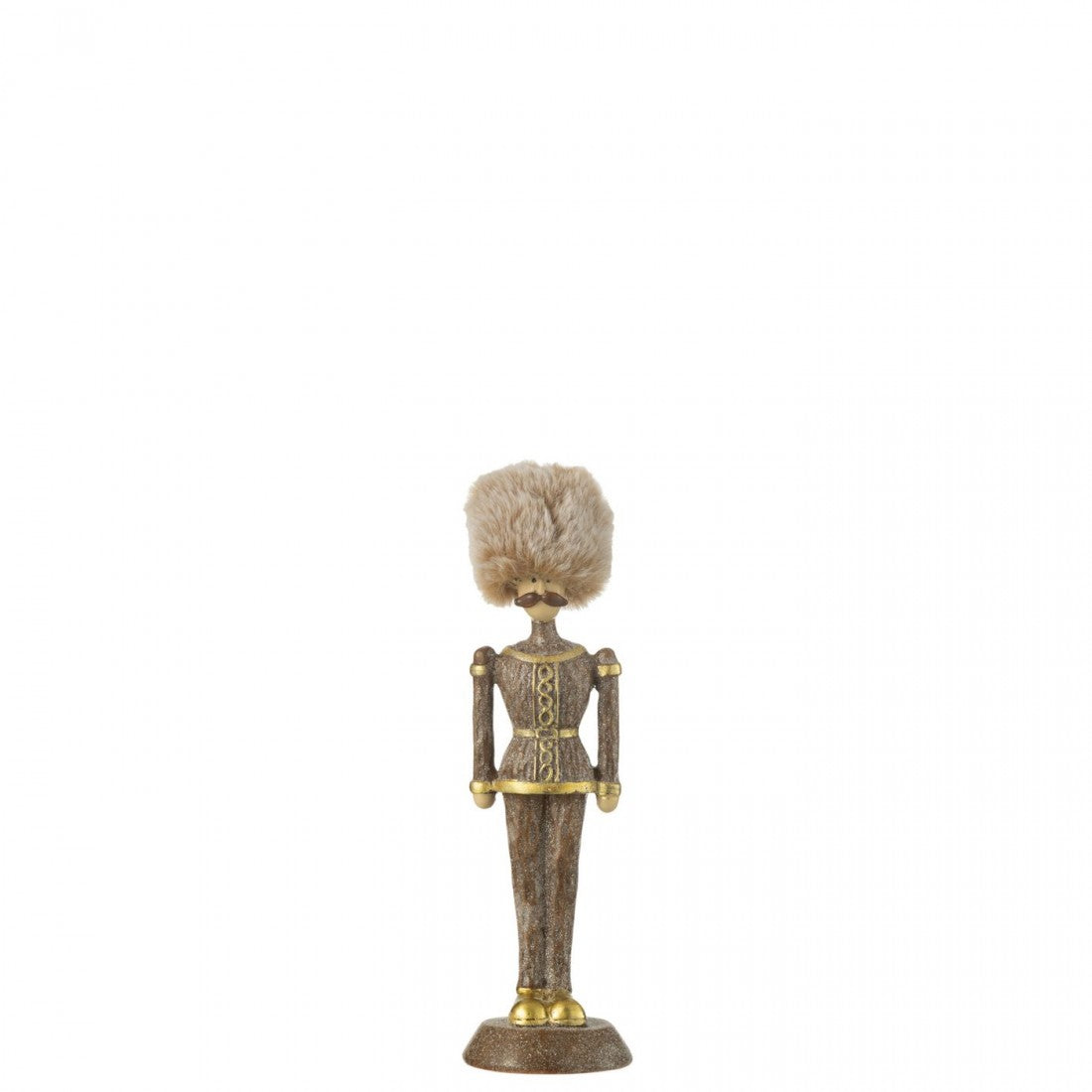 Notenkraker Bont Hoed Glitter Resin Bruin Small J-Line