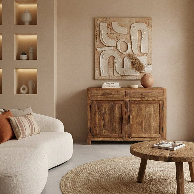 Dressoir Farmwood Met 2 Deuren Raw Materials