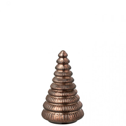 Geurkaars Boom Geribbeld Glas Bruin Small J-Line