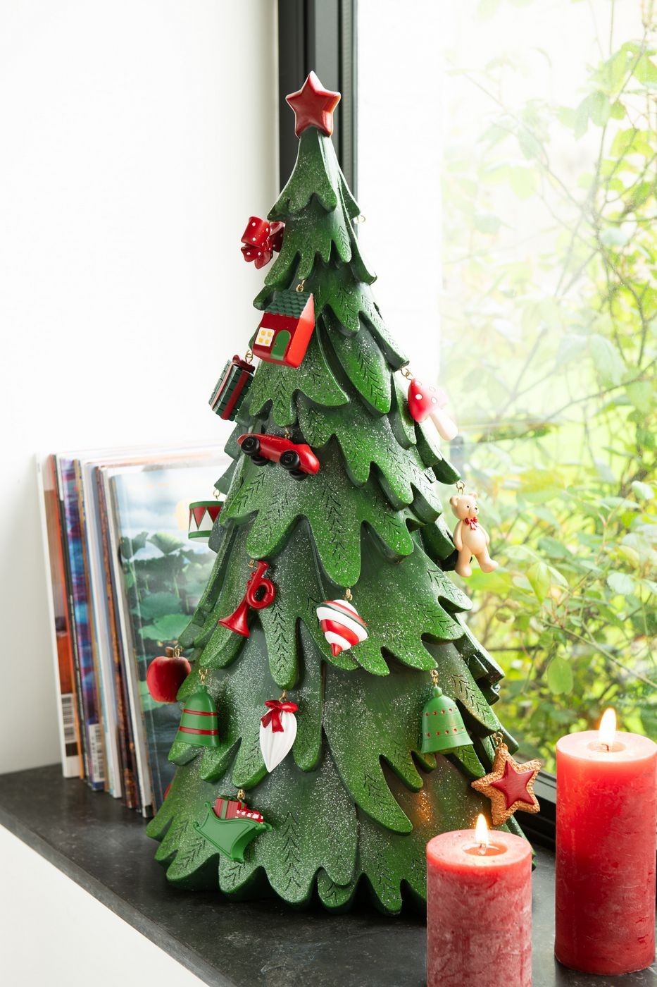 Kerstboom Ornamenten Resine Mix Large H63cm J-Line