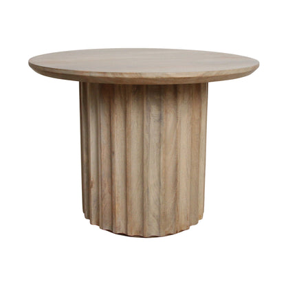 Bijzettafel Reversed Fluted Naturel 55cm Raw Materials