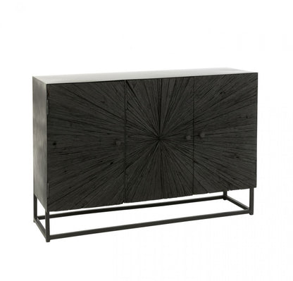 Buffetkast Shanil Hout/Ijzer Zwart J-Line