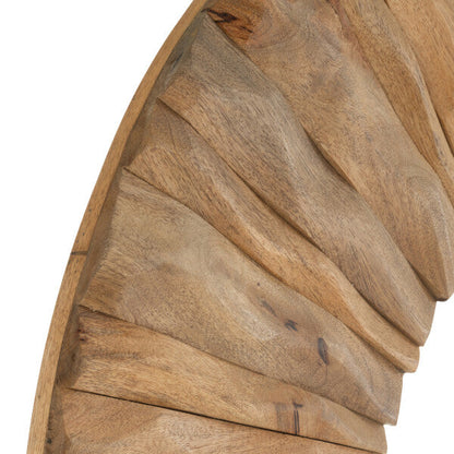 Wandspiegel Curve Ovaal Hout Naturel 152x6x92cm J-Line