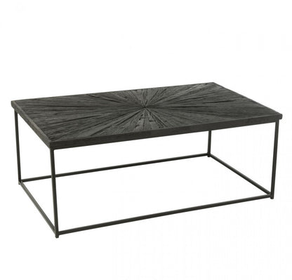 Salontafel Shanil Hout/Ijzer Zwart J-Line