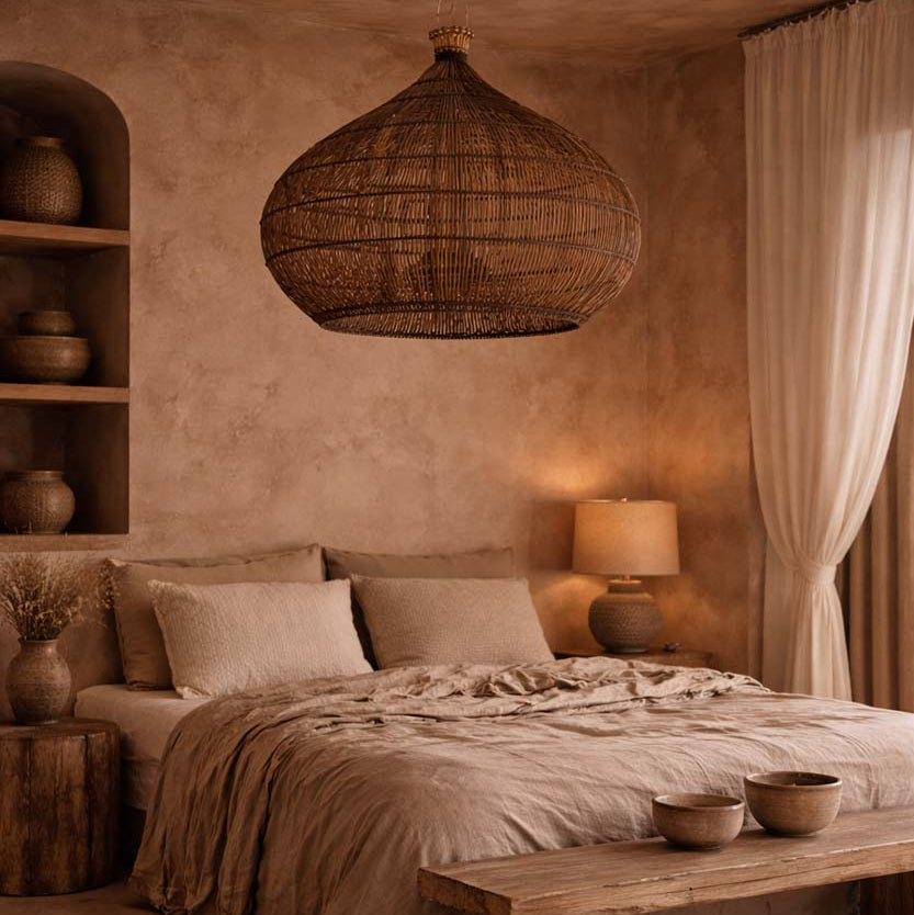 De Desert Gourd Hanglamp Donker Walnoot Large Bazar Bizar