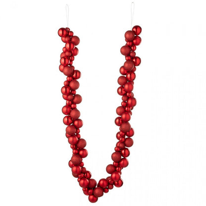 Slinger Kerstbal Plastiek Kerstrood J-line