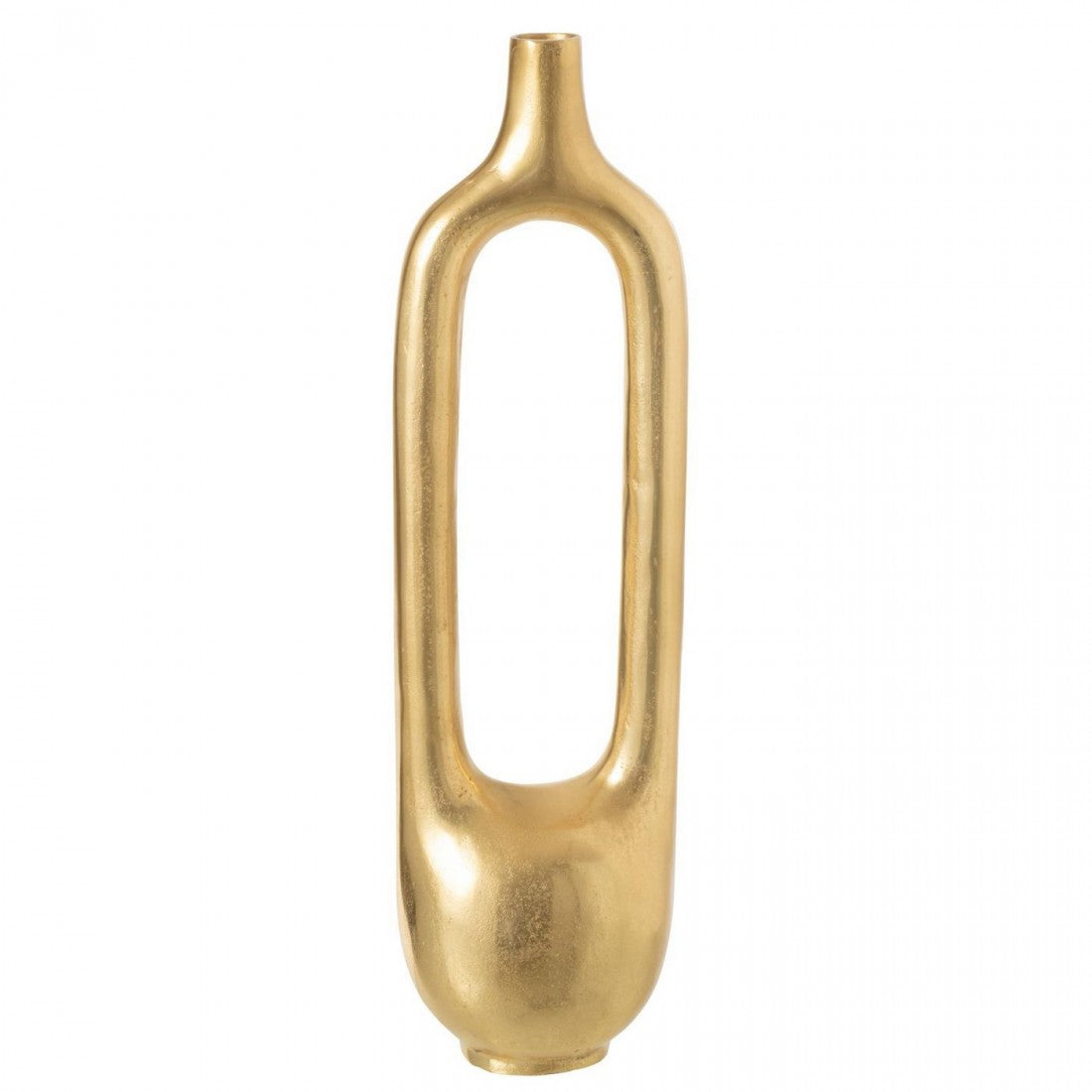 Vaas Holle Binnenkant Aluminium Goud Large L18cmxB14cmXH62cm J-Line
