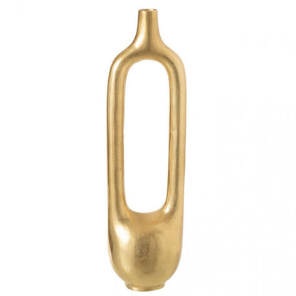 Vaas Holle Binnenkant Aluminium Goud Large L18cmxB14cmXH62cm J-Line