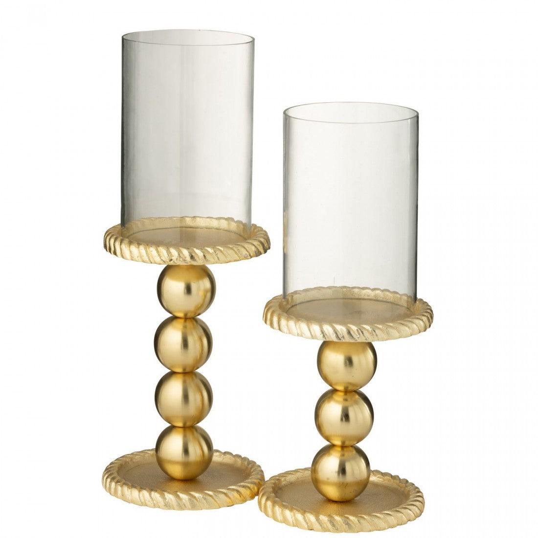 Kaarshouder Aluminium Goudkleurig Large J-Line