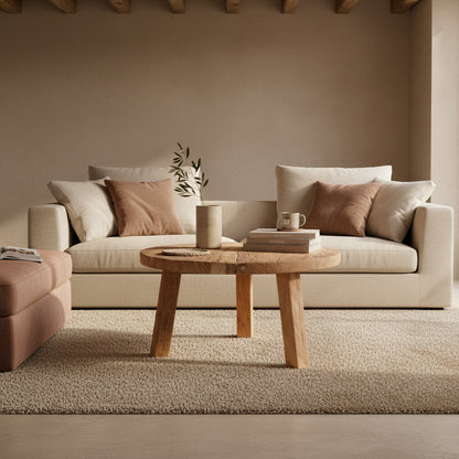 Farmwood Salontafel Rond L Raw Materials